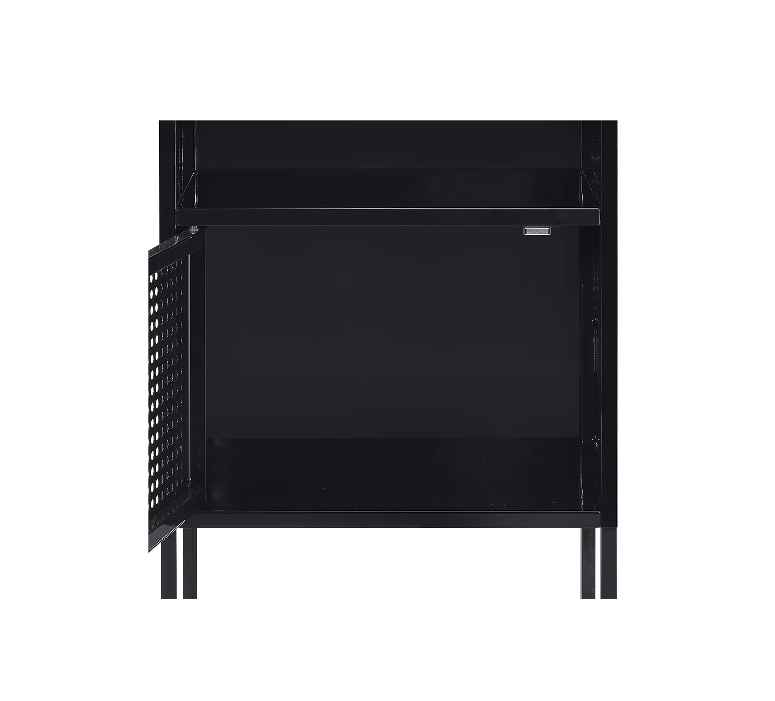 Ember Black Nightstand with USB - Image 5