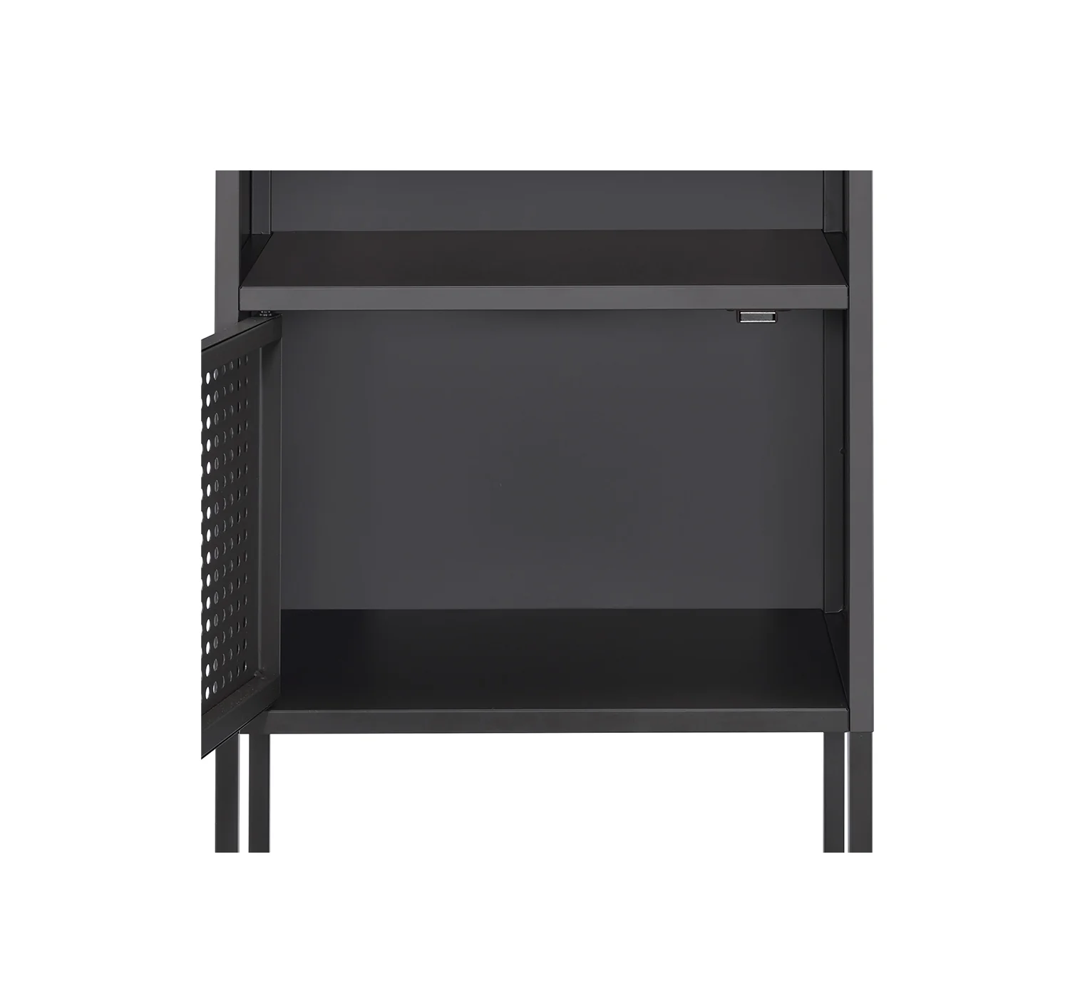 Ember Grey Nightstand with USB - Image 5