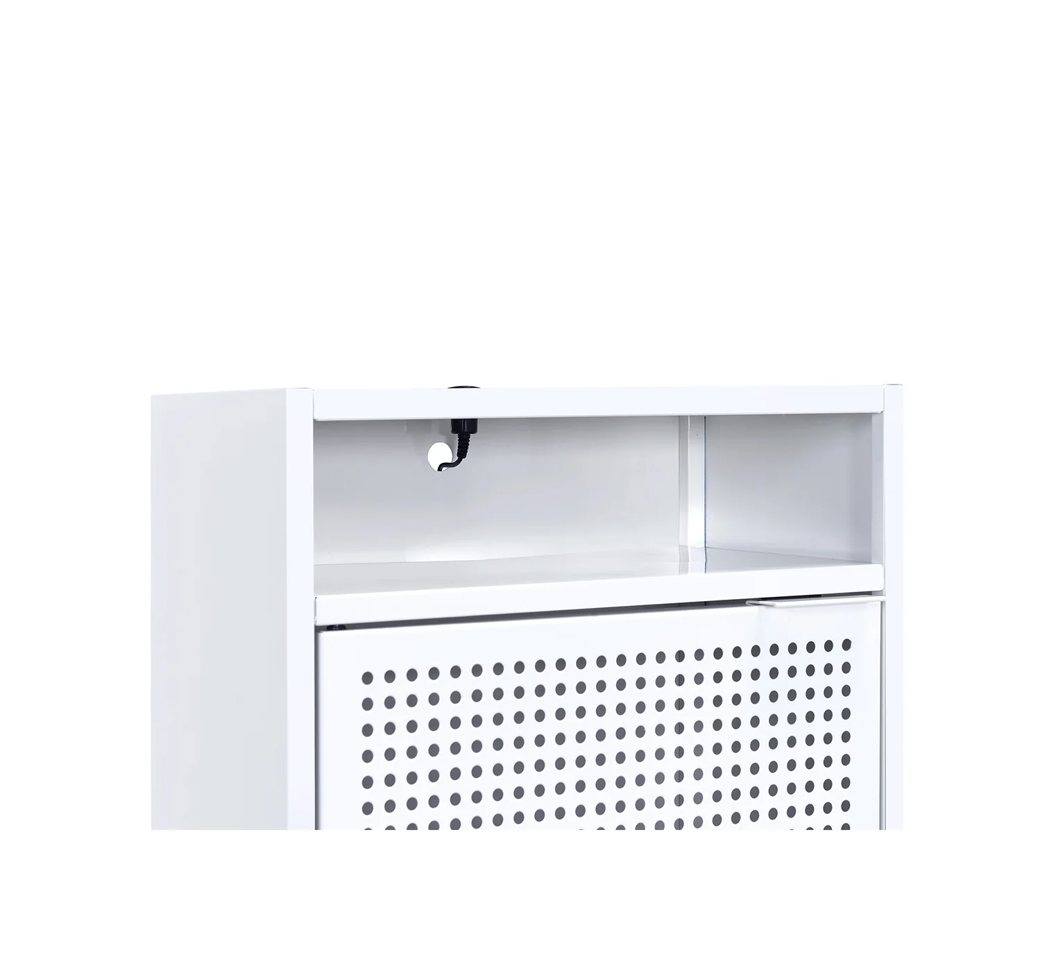 Ember White Nightstand with USB - Image 6