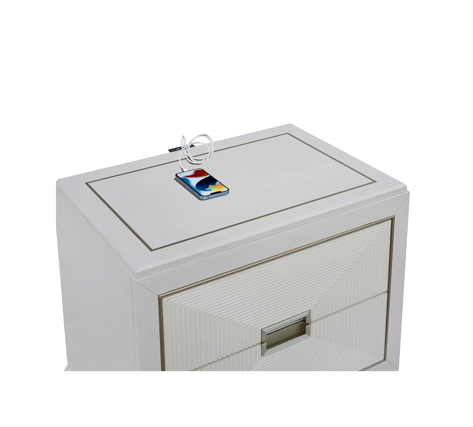 Gallia 2 Drawer Nightstand - Image 3