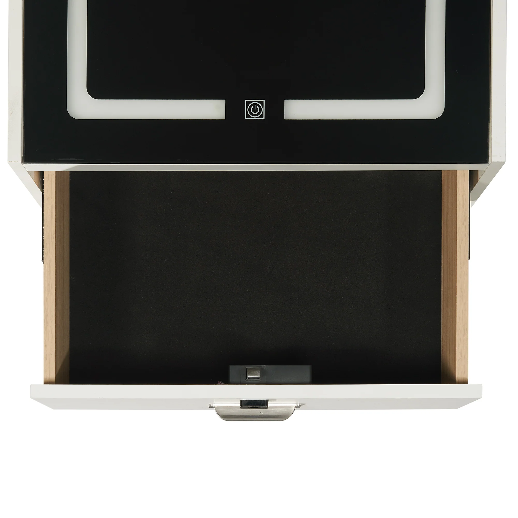 Rio White Electronic Nightstand - Image 5